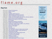 Tablet Screenshot of blog.flame.org